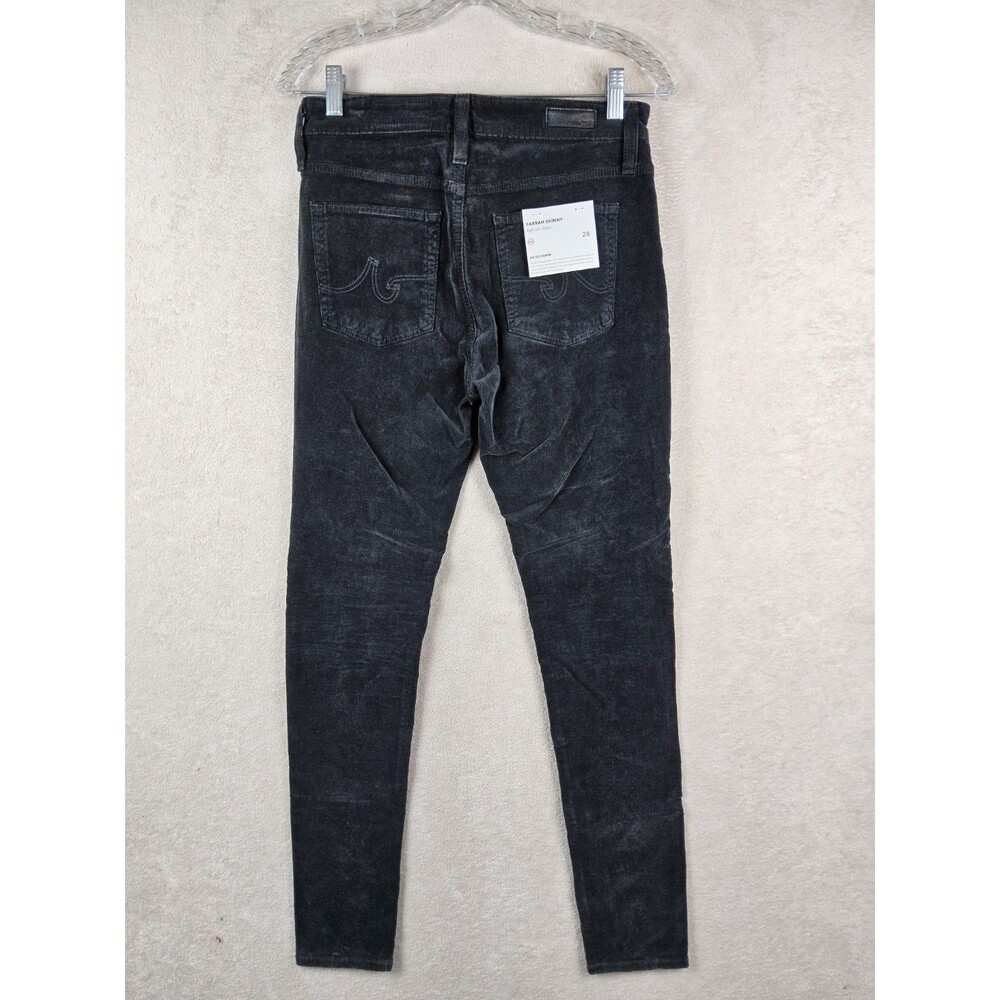 Adriano Goldschmied Farrah Skinny High Rise Corduroy Grey Pants Size 28R - Picture 4 of 4